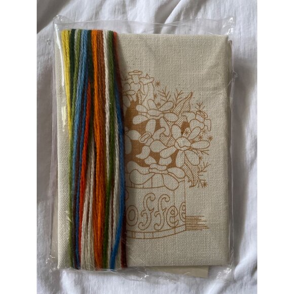 Jiffy Stitchery Coffee Canister Bouquet Needlepoint Kit Designed By Charlene Ger - Picture 4 of 14